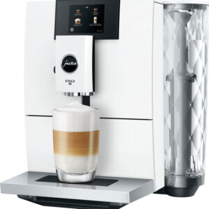 JURA 15491 ENA 8 Full Nordic White Kaffeevollautomat – Feinschaum Technologie, Zweitassenfunktion
