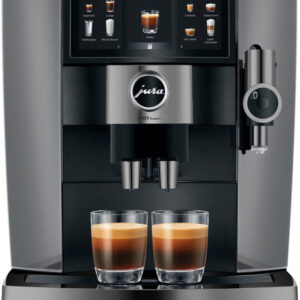 JURA 15706 J10 Twin Diamond Onyx Kaffeevollautomat - Cold Brew, Milchschaum System, 46 Rezepte
