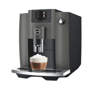 JURA E6 Dark Inox EC Kaffeevollautomat – Easy Cappuccino, Professional Aroma Grinder