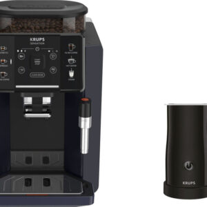 KRUPS EA910B.23 Kaffeevollautomat – Milchschaumsystem, Vielseitige Kaffeevariationen, Kompakte Bauweise